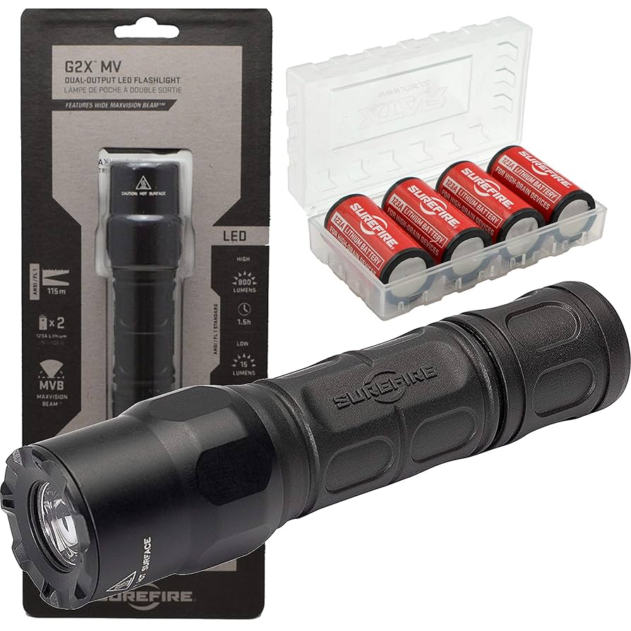 SUREFIRE G2X MV with MAXVISION 電池20本付き SUREFIRE G2X MV with MAXVISION 電池20本付き Surefire G2X MV